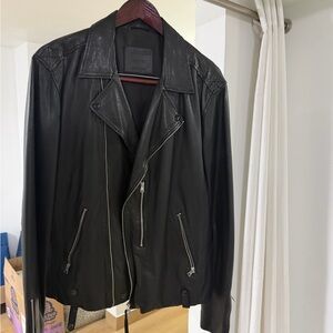 All Saints Black Leather Jacket